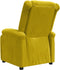 vidaXL Fauteuil verstelbaar fluweel geel