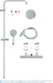 GROHE Tempesta Cosmopolitan - Regendouche 16 cm met thermostaatkraan - Chroom