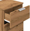 vidaXL - Nachtkastjes - 2 - st - 40x36x65cm - bewerkt - hout - artisanaal - eikenkleur