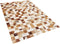 CAMILI - Patchwork vloerkleed - Bruin - 160 x 230 cm - Koeienhuid leer