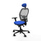 Piqueras y Crespo 3D036N1 - Bureaustoel - Verstelbare hoogte met hoofdsteun - Blauw