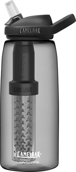 CamelBak Eddy+ - Drinkfles met LifeStraw® filter - 1 L - Antraciet (Charcoal)