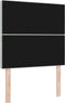 vidaXL - Hoofdbord - met - Kristallen - Knopen - in - Gebogen - Lichtgrijs - 100 - cm - van - Velours