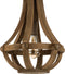EGLO Kinross - Hanglamp - E27 - H 110 x Ø 31 cm - Bruin