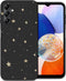 iMoshion Hoesje Geschikt voor Samsung Galaxy A14 (5G) / A14 (4G) Hoesje Siliconen - iMoshion Design hoesje - Zwart / Stars Gold
