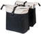 Basil Vive - Dubbele fietstas - 28-35 liter - Waterdicht - MIK adapterplaat - Gerecycled materiaal - wit/zwart