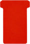 T-kaart djois formaat 2 48mm rood 100st | 5 stuks
