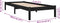 vidaXL - Bedframe - massief - hout - zwart - 90x190 - cm