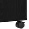 vidaXL - Printerstand - met - Wielen - Zwart - Eiken - 41x32x34,5 - cm