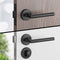 Nevana - Deurklink - Complete set - RVS - Mat zwart (1 paar)