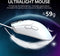 ATTACK SHARK R1 - Superlight Gamingmuis - 59g Ultralicht - PixArt PAW3311 Sensor - Draadloos BT & 2.4G + Bedraad - 6 Instelbare DPI Tot 18000 - Wit