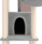 vidaXL - Kattenmeubel - met - sisal - krabpalen - 201 - cm - crèmekleurig