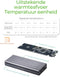 ICY BOX IB-1817M-C31 - Externe M.2 NVMe SSD-behuizing - USB 3.1 Type-C 10 Gbit/s - Grijs