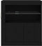 vidaXL - LED Dressoir - RGB Verlichting - Zwart - 60,5 x 37 x 67 cm