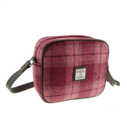 Schoudertas Almond Zalmroze - 19x21x7 - Harris Tweed - Glen Appin of Scotland