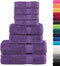 vidaXL - 8-delige - Handdoekenset - SOLUND - 600 - g/m² - paars