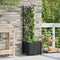 vidaXL - Tuinbak - met - Trellis - Zwart - 40x40x143 - cm