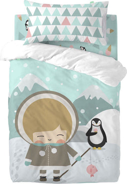 Dekbedovertrek set HappyFriday Happynois Skymo Day Multicolour Wieg voor baby's 2 Onderdelen
