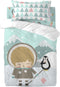 Dekbedovertrek set HappyFriday Happynois Skymo Day Multicolour Wieg voor baby's 2 Onderdelen