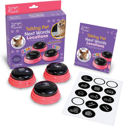 Hunger For Words Talking Pet Locaties - Hondenspeelgoed - Roze Zwart