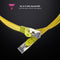 NANOCABLE 10.20.2002-Y - USB-kabel - RJ45 SSTP Cat.8.1 - Geel 2 m