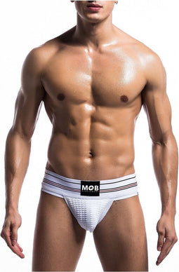 MOB EROTICWEAR - WHITE SPORTS JOCKSTICK M