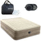 Intex Ultra Plush Luchtbed - 152x203x46cm - Ingebouwde pomp - Beige