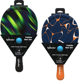Waboba Beach Paddle Set, Neopreen Tennisset, incl bal, Water Friendly, Drijvende bal