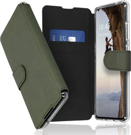 Accezz Hoesje Geschikt voor Samsung Galaxy S20 FE Hoesje Met Pasjeshouder - Accezz Xtreme Wallet Bookcase - Lichtgroen