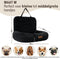By Cee Cee Fluffy - Autostoel Hond - Veiligheidsriempje - Zwart - Maat M