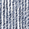 vidaXL - Vliegengordijn - 56x200 - cm - chenille - blauw - en - wit