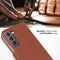 Selencia Galaxy S22 - Echt Lederen Bookcase - 3 Pashouders - Bruin