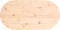 vidaXL - Tafelblad - ovaal - 80x40x2,5 - cm - massief - grenenhout