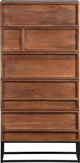 WOOOD Forrest 5 ladenkast - Mango Hout - Naturel - 121x60x40