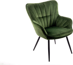 Feel Home - Fauteuil - Vincenza - Donkergroen
