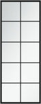 vidaXL - Wandspiegel - 100x40 - cm - metaal - zwart