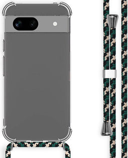 imoshion Hoesje Geschikt voor Google Pixel 8a Hoesje Met Koord - imoshion Backcover met koord - Groen