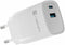 Natec Ribera GaN - Oplader 30W - 2 poorten USB-A en USB-C - Snellaadtechnologie (Power Delivery 3.0, Quick Charge 3.0)