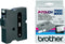Brother TX-241 - TX labelprinter-tape - 18 mm breed - Zwart op wit (1 stuk)