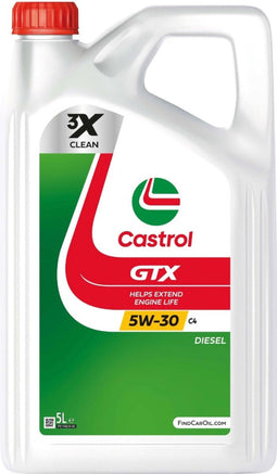 Castrol GTX 5w30 C4 olie 5 liter