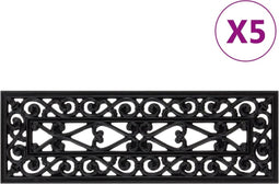 vidaXL - Trapmatten - 5 - st - 25x75 - cm - rubber
