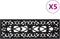 vidaXL - Trapmatten - 5 - st - 25x75 - cm - rubber