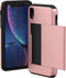 imoshion Hoesje Geschikt voor iPhone Xr Hoesje - Ruimte voor 2 pasjes - imoshion Backcover met pasjeshouder - Rosé Goud