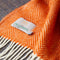 Plaid Visgraat Kaneel Oranje-Rood (Cinnamon) - 150x183 - Nieuw Wol - Tweedmill UK