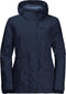 Jack Wolfskin Lake Louise - Outdoorjas Dames - Waterdicht en ademend - Midnight Blue - Maat XS