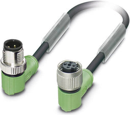 Phoenix Contact 1539460 Sensor/actuator connector, geassembleerd M12 Aantal polen: 4 Stekker, haaks, Bus, haaks 15.00 m