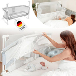 BabybeFun Co-Sleeper Babybed - 90x50 cm - Veilig en Comfortabel Babybed voor Boxspring en Normaal