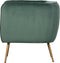 WOOOD Scout Fauteuil - Velvet - Groen - 71x79x71