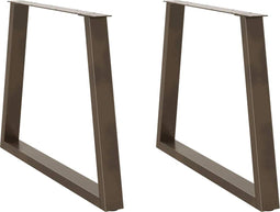 vidaXL - Eettafelpoten - 2 - st - V-vormig - 100x(72-73,3) - cm - staal - naturel