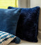 Dutch Decor ZICO - Kussenhoes zigzag 45x45 cm Insignia Blue - donkerblauw - superzacht - met rits